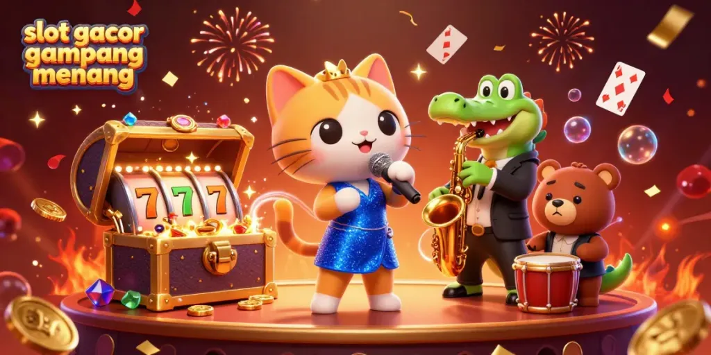 Memenangkan permainan slot gacor gampang menang di kasino yang penuh dengan dekorasi menarik.