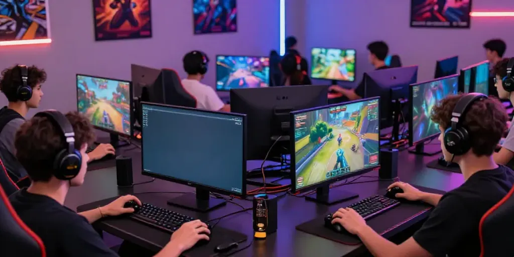 Exciting online gaming session where players connect through the ahha4d platform.