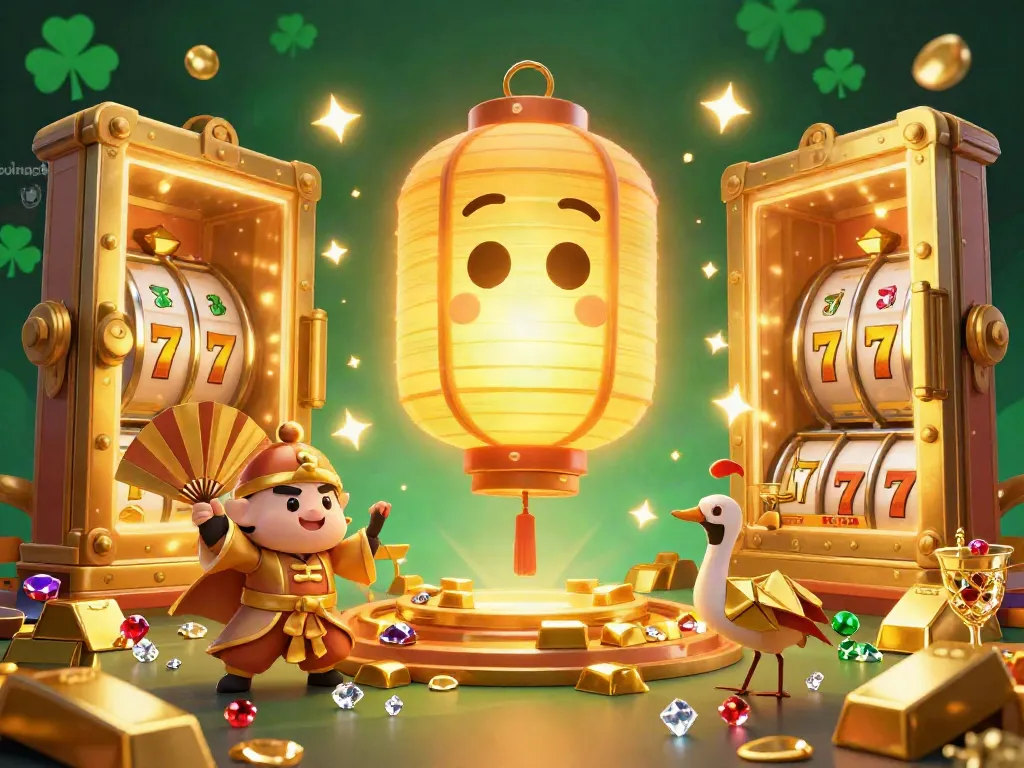 Win big with bujangtoto's exciting casino scene showcasing vibrant games and glowing treasures.