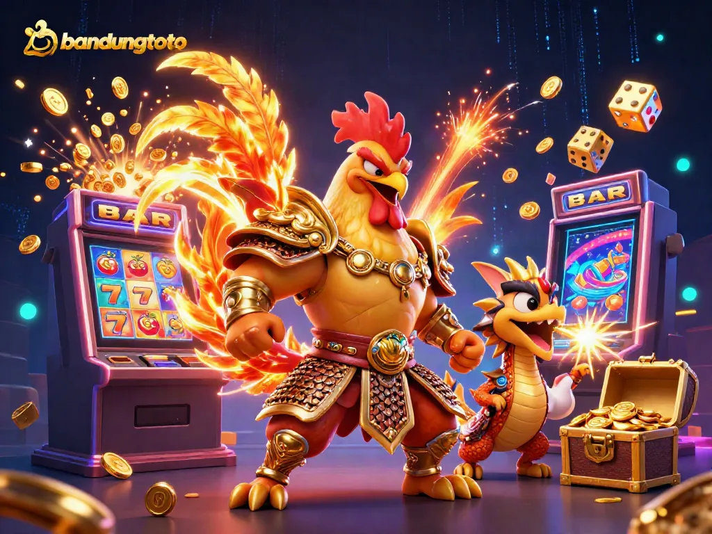 Experience the excitement of bandungtoto with vibrant characters and dynamic casino elements!