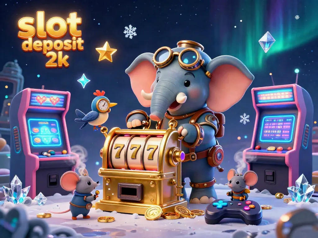 Experience thrilling gameplay and excitement with slot deposit 2k in vibrant, animated casino scene.