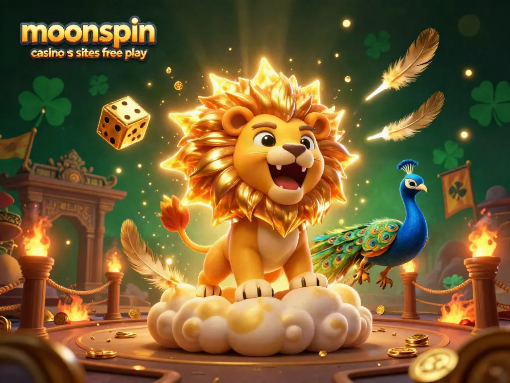 Engage with moonspin casino sister sites free play through this vibrant 3D casino-themed illustration showcasing thrilling gaming elements.