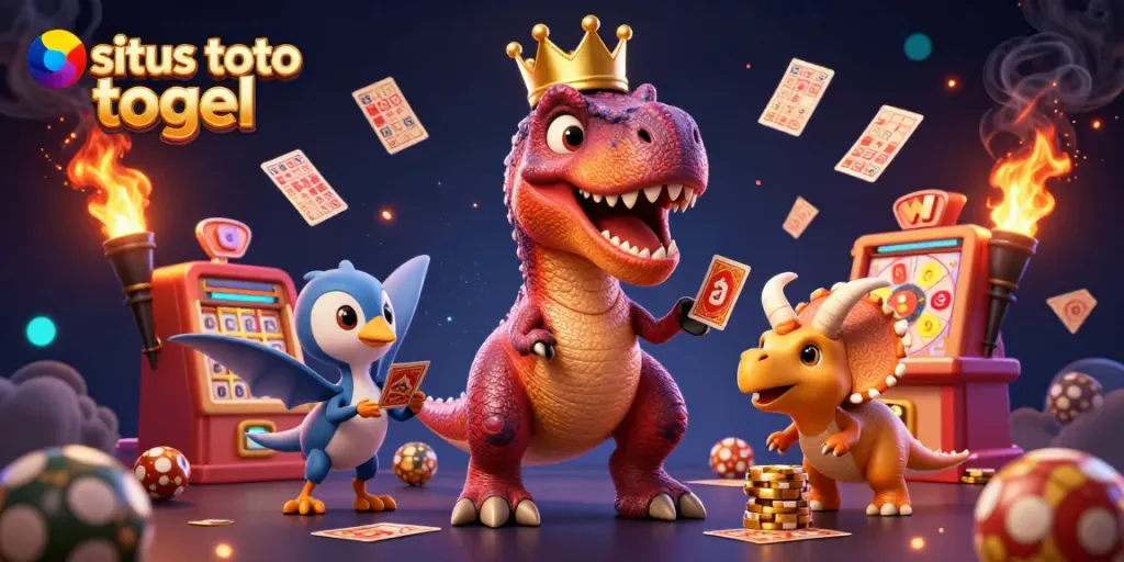 Experience exciting gameplay with situs toto togel featuring vibrant characters and dynamic lottery elements.