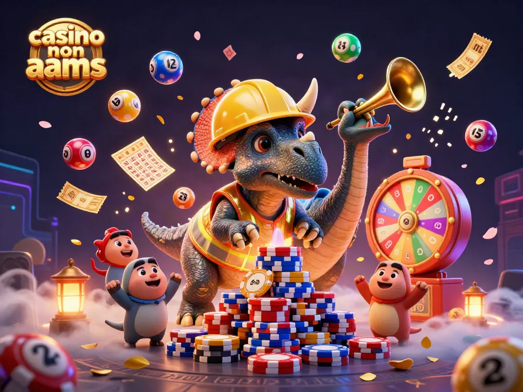 Costruisci con il casino non AAMS: triceratopo, parasaurolophus e divertenti elementi di gioco.