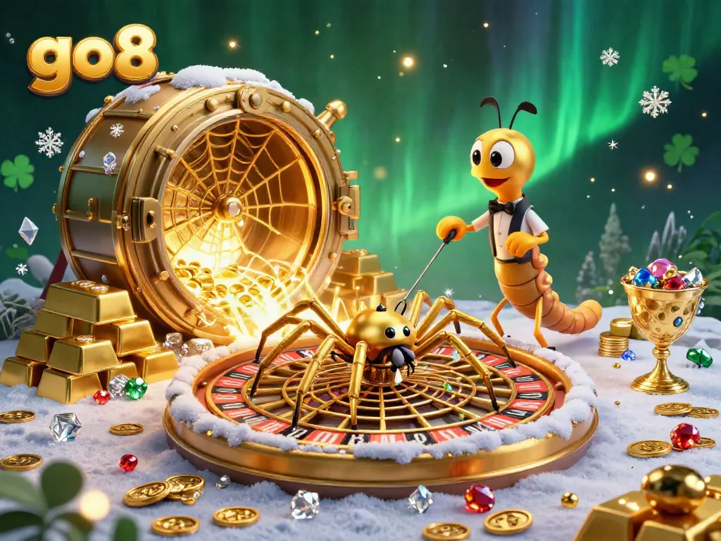 Experience thrilling bets at the dynamic go8 roulette wheel, surrounded by riches and excitement.
