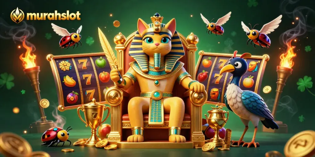 Menangkan jackpot di murahslot dengan simbol buah keberuntungan dan tujuh keberuntungan yang memukau.