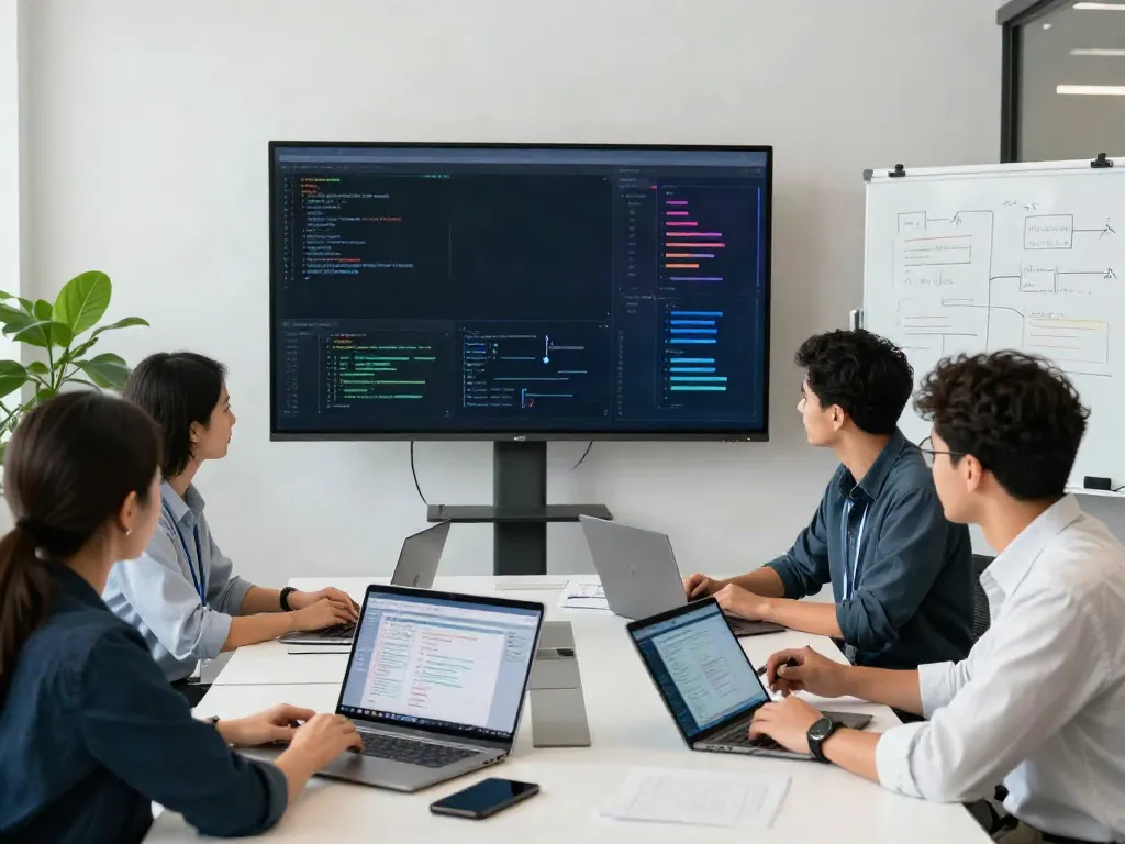 Team leveraging the dataset finder in a collaborative AI training environment