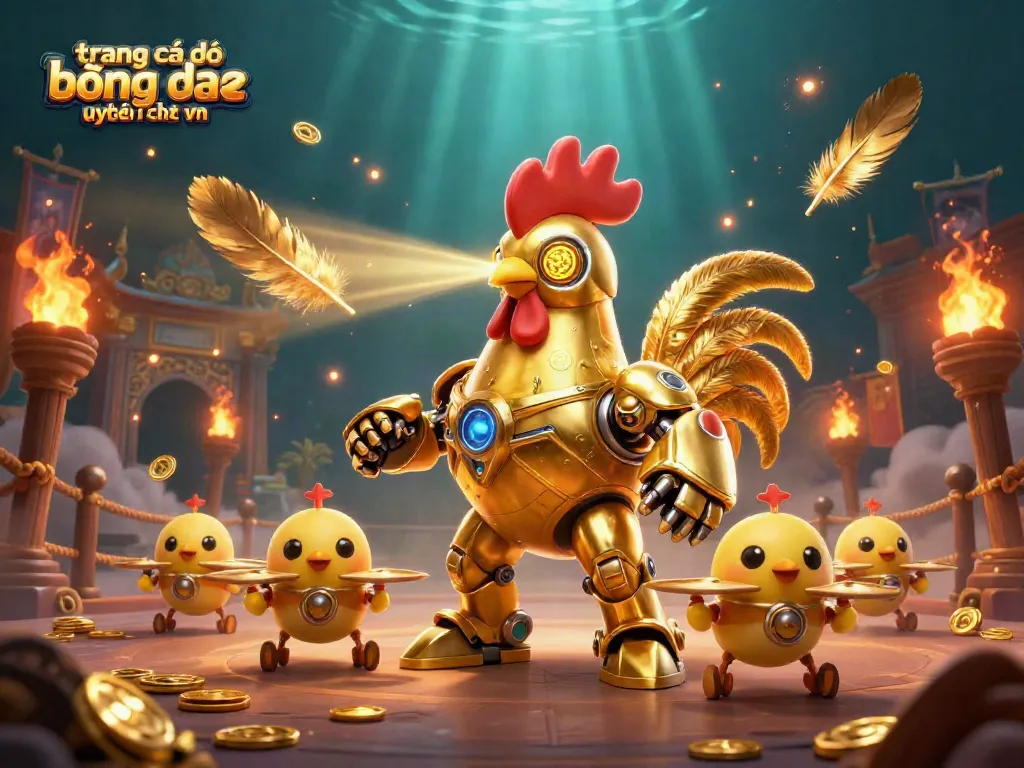 Trang cá độ bóng đá uy tín nhất vn - Hình ảnh 3D với robot gà vàng và các yếu tố cá cược