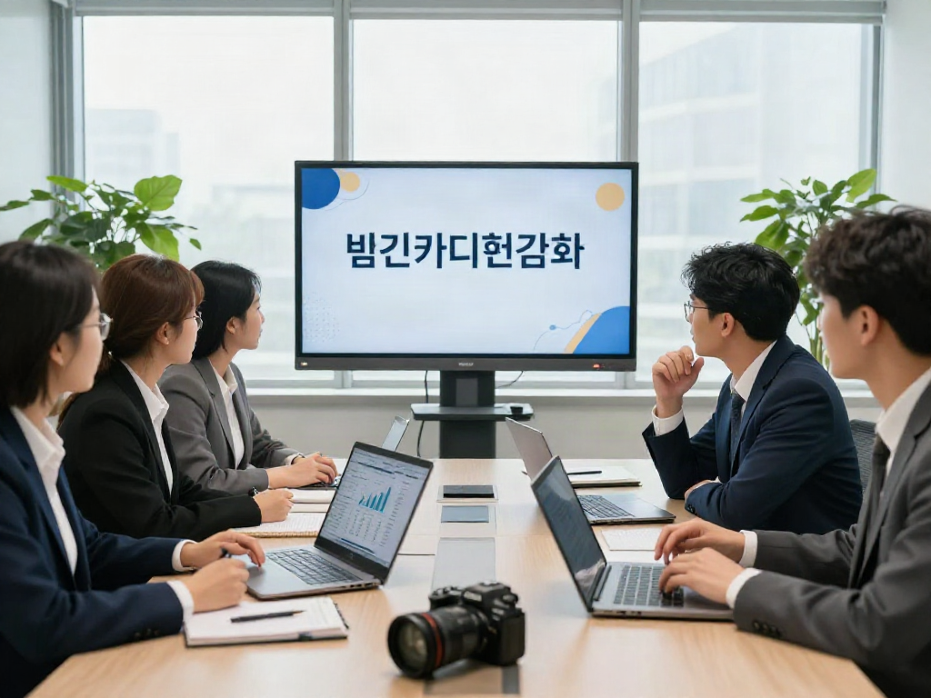 법인카드현금화에 대한 전략 회의를 진행하는 비즈니스 전문가들