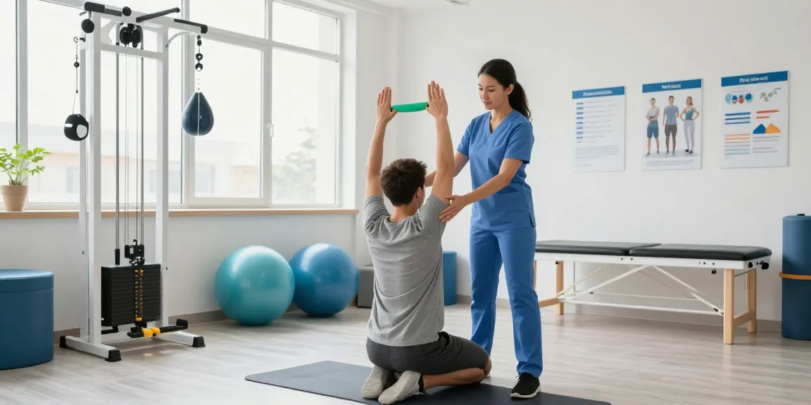 A healthcare provider offering mobile physiotherapy Sydney enhances patient care in a welcoming wellness center.