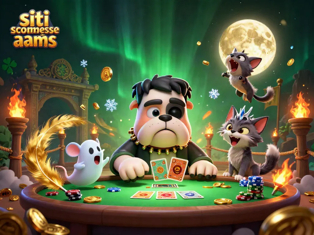 Partita entusiasmante sui siti scommesse non aams con un bulldog carte e un topo fantasma.