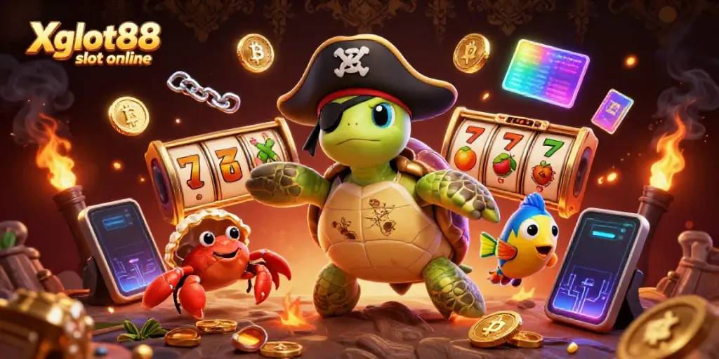 Menggandakan peluang kemenangan dengan mesin slot Xgslot88 slot online dalam ilustrasi 3D yang menarik