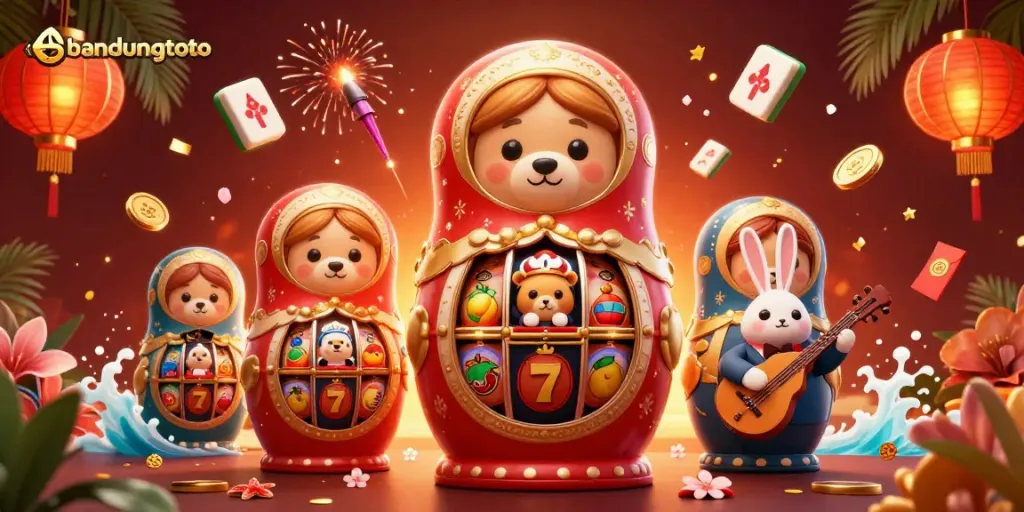 Engage with bandungtoto's rich casino experience featuring bears and vibrant game elements.