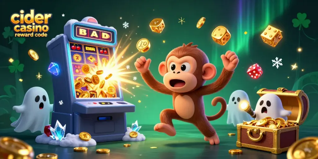 Engage with the thrilling action of winning bonuses using the cider casino reward code in a vibrant casino scene.