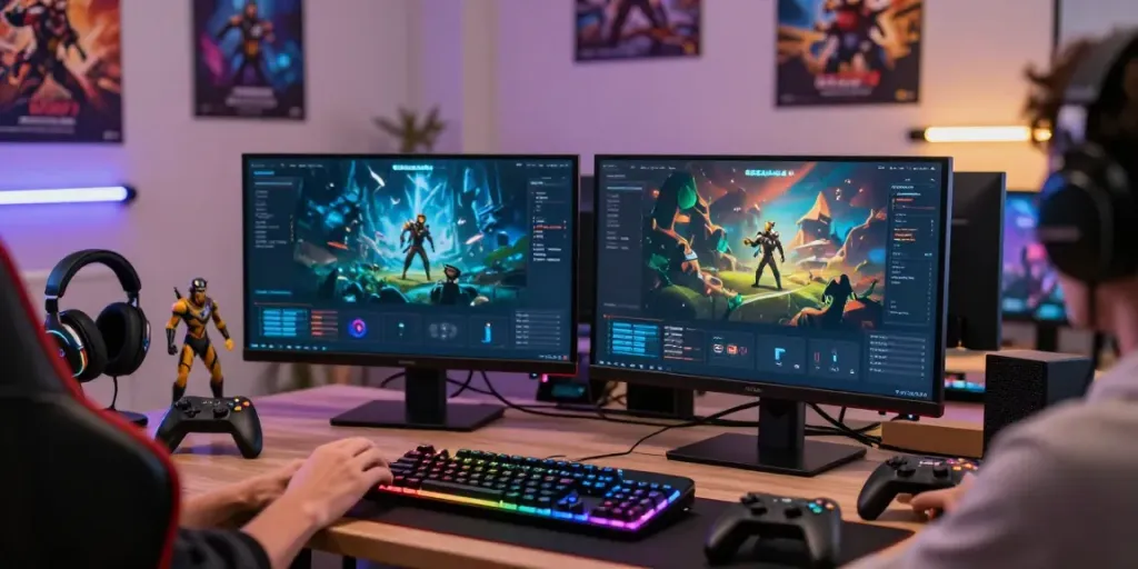 Immersive kecak4d gaming setup showcasing a player engaged in vibrant gameplay.