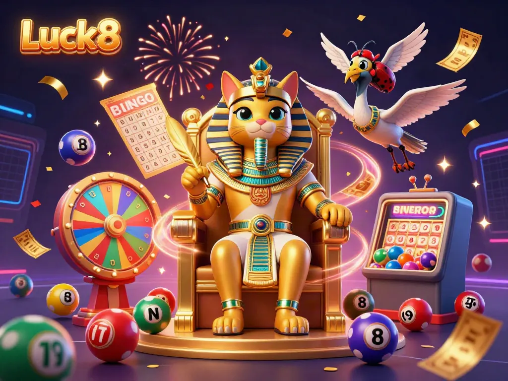 Experience thrilling gaming at Luck8 with dynamic lottery elements and rich prizes in a vibrant setting.